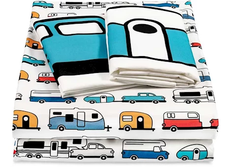 Camco LIBATC, SHEETS MULTI-RV PATTERN, SHORT QUEEN