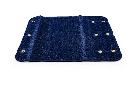 Camco Premium Wrap Around RV Step Artificial Turf Rug - 20" Wide Blue | 42937