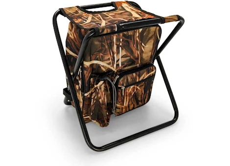 Camco Camping Stool Backpack Cooler - Camouflage | 51908