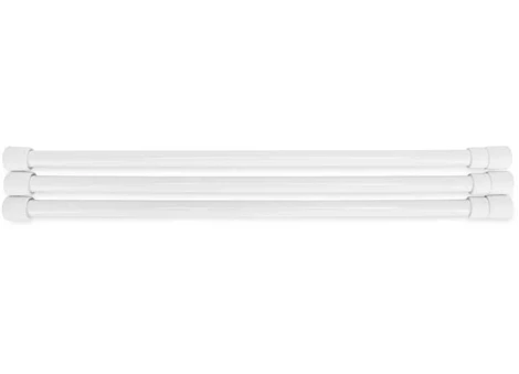 Camco Refrigerator Bar (3-Pack) – Extends 16" to 28", White