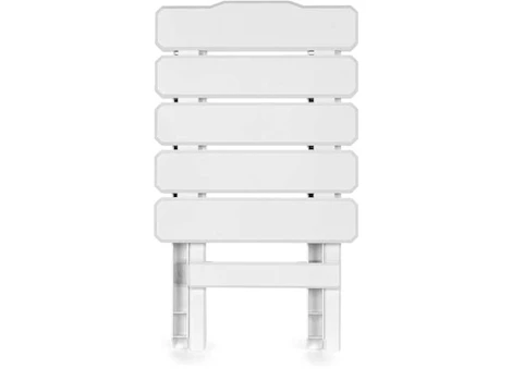 Camco Adirondack Folding Side Table - White, 14"W x 12"D x 15"H