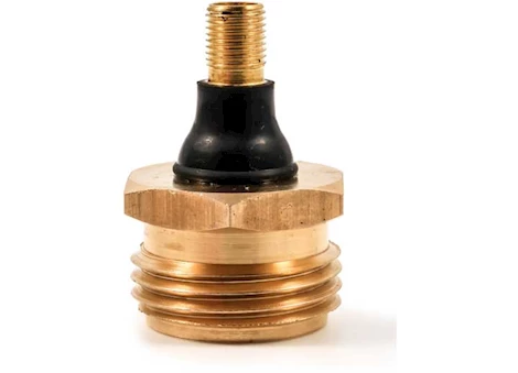 Camco Blow Out Plug with Schrader Valve – Brass Main Image