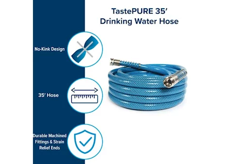 Camco TastePURE Premium Drinking Water Hose - 35 ft. 5/8" ID