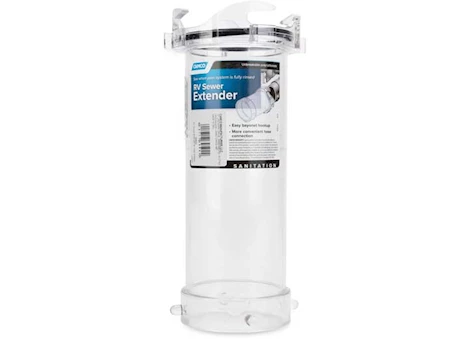 Camco Clear Sewer Hose Extender - 9" Straight Adapter | 39592