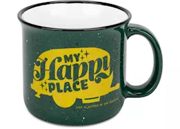 Camco Libatc, mug, green, my happy place, 14oz