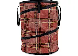 Camco Libatc, pop-up utility container 18inx24in, red plaid