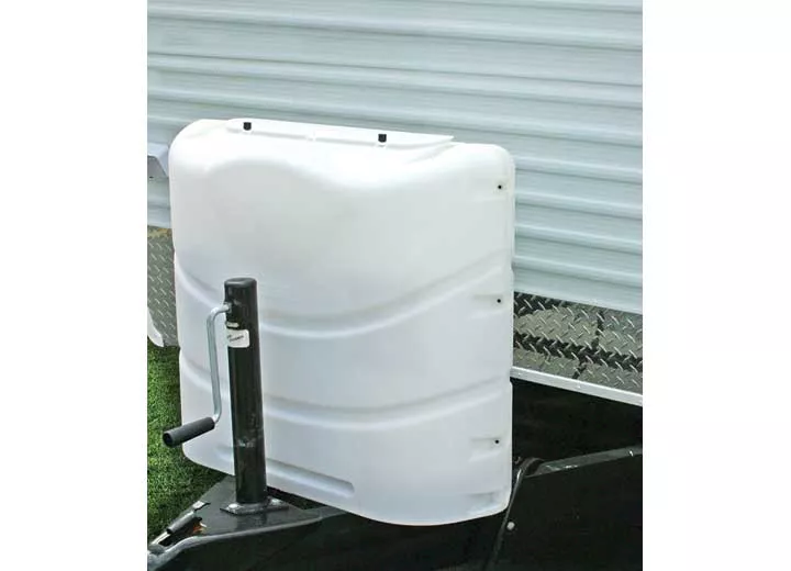 Camco RV Propane Tank Cover for two 20 lb. or 30 lb. Steel Tanks – Polar White