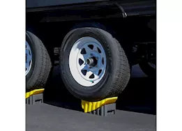 Camco RV Curved Leveler with Wheel Chock