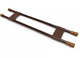Camco Double Refrigerator Bar – Extends 19" to 34", Brown