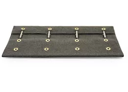 Camco Premium Wrap Around RV Step Single Rib Rug - 23" Wide Gray