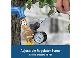 Camco Adjustable Brass Water Pressure Regulator