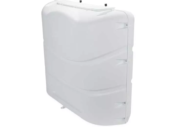 Camco RV Propane Tank Cover for two 20 lb. or 30 lb. Steel Tanks – Polar White