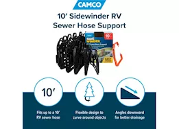 Camco Sidewinder Sewer Hose Support - 10 ft.