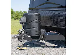 Camco RV Propane Tank Cover for two 20 lb. or 30 lb. Steel Tanks – Black|40539