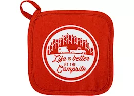Camco Libatc, rv multi color oven mitt with red pot holder