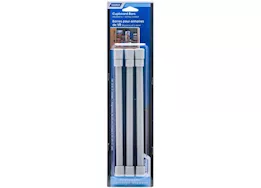 Camco Cupboard Bar (3-Pack) – Extends 10" to 17", Gray