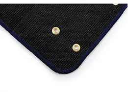 Camco Premium Wrap Around RV Step Artificial Turf Rug - 20" Wide Blue
