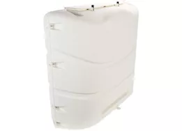 Camco RV Propane Tank Cover for two 20 lb. or 30 lb. Steel Tanks – Colonial White