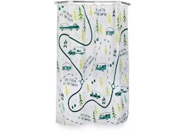 Camco Life is better at the campsite - shower curtain, map design