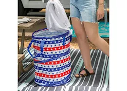 Camco Pop-Up Container - 18" x 24" Blue/Red w/ Stars