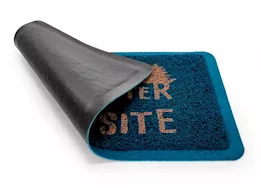 Camco Life Is Better At The Campsite Scrub Mat - Blue/Orange