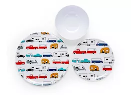 Camco Life Is Better At The Campsite Salad Plate - RV Pattern