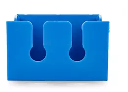 Camco Pop-A-Toothbrush Hygienic Toothbrush Holder for (2) Toothbrushes – Blue