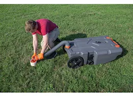 Camco Rhino Tote Tank Portable RV Waste Holding Tank Kit - 36 Gallon Capacity