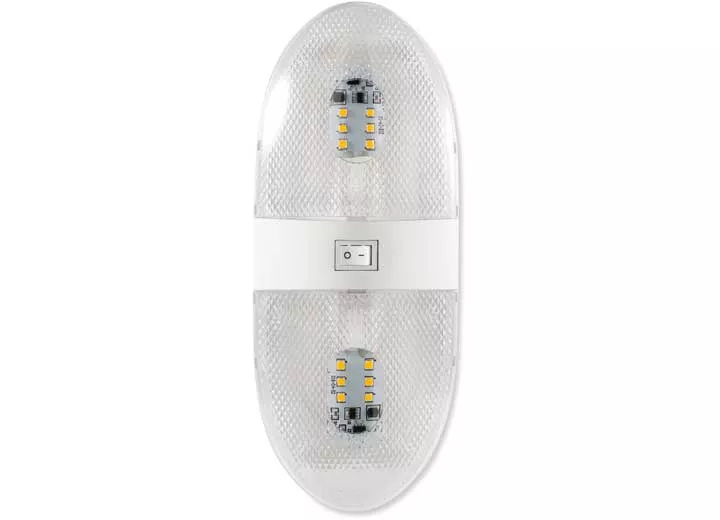 Camco Led,double dome light, 320lmn combined (160lmn ea), ccsaus