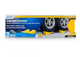 Camco RV Curved Leveler with Wheel Chock - Pack of 2