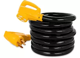 Camco PowerGrip Extension Cord with Carrying Strap - 15 ft., 50 Amp Male to 50 Amp Female