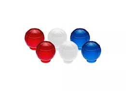 Camco Outdoor Globe Lights - 6 Patriotic Globes, White Cord