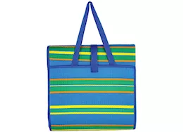 Camco Handy mat w/strap, 9ftx12ft blue/green asymmetric stripe (e/f)