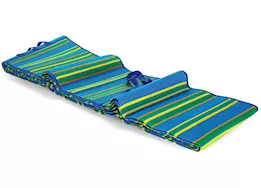 Camco Handy mat w/strap, 9ftx12ft blue/green asymmetric stripe (e/f)