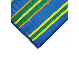 Camco Handy mat w/strap, 9ftx12ft blue/green asymmetric stripe (e/f)