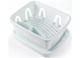Camco Mini Dish Drainer & Tray - White