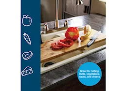 Camco Rv/marine bamboo over the sink cutting board