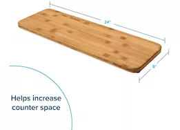 Camco Rv/marine bamboo over the sink cutting board