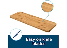 Camco Rv/marine bamboo over the sink cutting board
