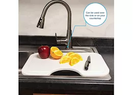 Camco Large rv/marine sink mat cutting board 12in x 18in white