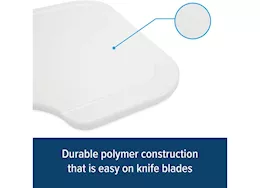 Camco Large rv/marine sink mat cutting board 12in x 18in white