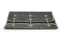 Camco Premium Wrap Around RV Step Artificial Turf Rug - 20" Wide Gray|42939