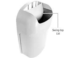 Camco Cabinet mount trash can, 5 quart, gray (e/f)