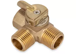 Camco By-pass kit, 8in supreme perm brass for 6gal tank