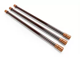 Camco Refrigerator Bar (3-Pack) – Extends 16" to 28", Brown