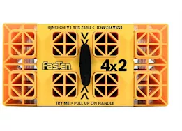 Camco FasTen Leveling Blocks (10-Pack) with T-Handle – 4x2, Yellow