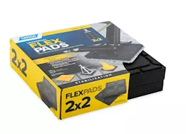 Camco Leveling Block Non-Slip Flex Pad (2-Pack) – 2x2, 8.5” x 8.5”