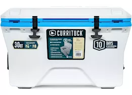 Camco Currituck 30 Quart Cooler - White/Cyan