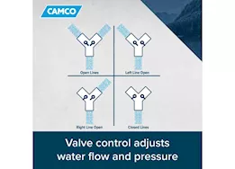 Camco Fresh water hose y-valve metal (e/f) llc