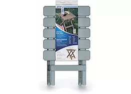 Camco Adirondack Folding Side Table - Gray, 14"W x 12"D x 15"H